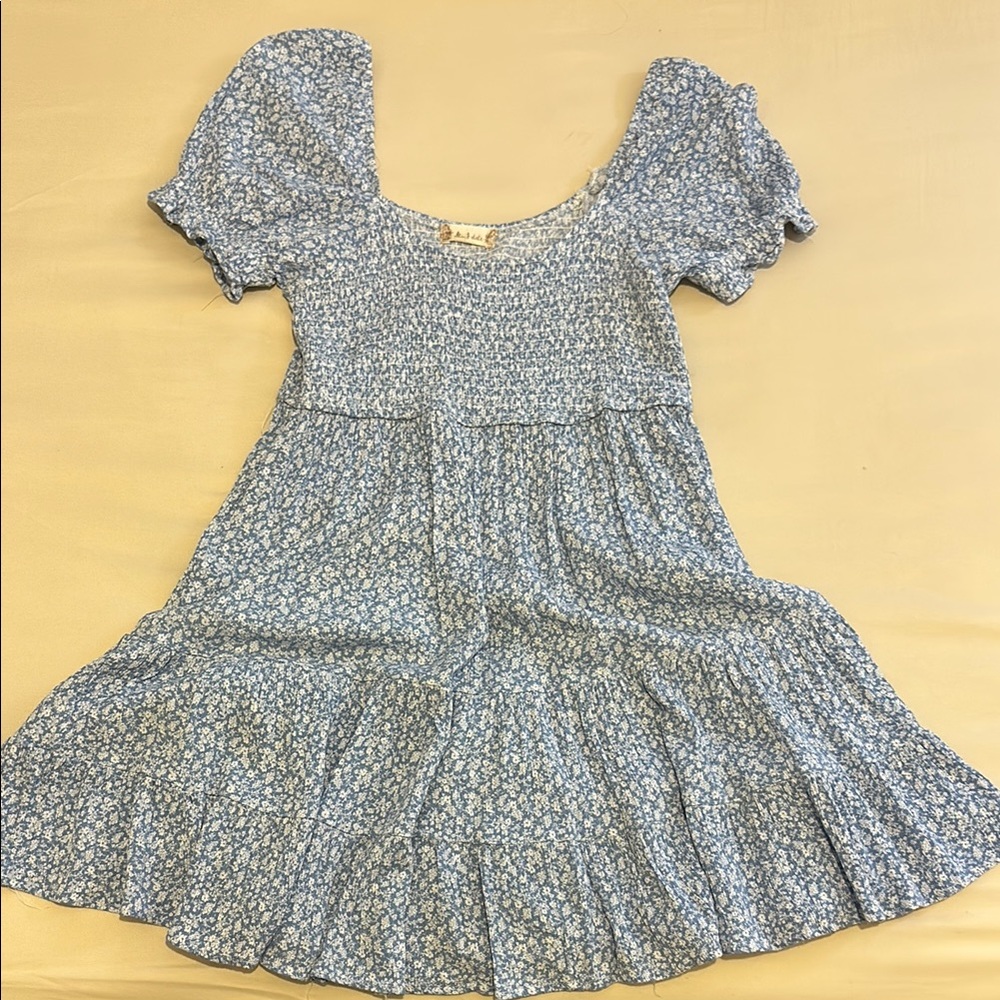 Floral Blue Dress